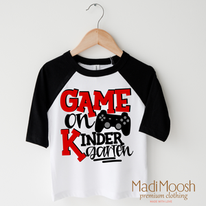 Game On Kindergarten Back To School Shirt - School Shirt