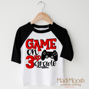 Game On Third Grade Back To School Shirt - School Shirt