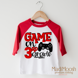 Game On Third Grade Back To School Shirt - School Shirt