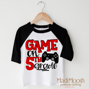 Game On Fifth Grade Back To School Shirt - School Shirt