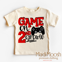 Game On Second Grade Back To School graphic T-shirt by Madi Moosh