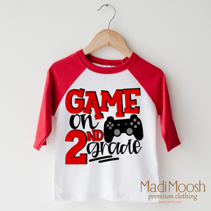 Game On Second Grade Back To School Shirt - School Shirt