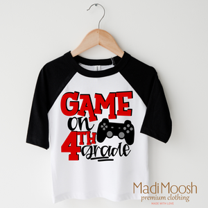 Game On Fourth Grade Back To School Shirt - School Shirt