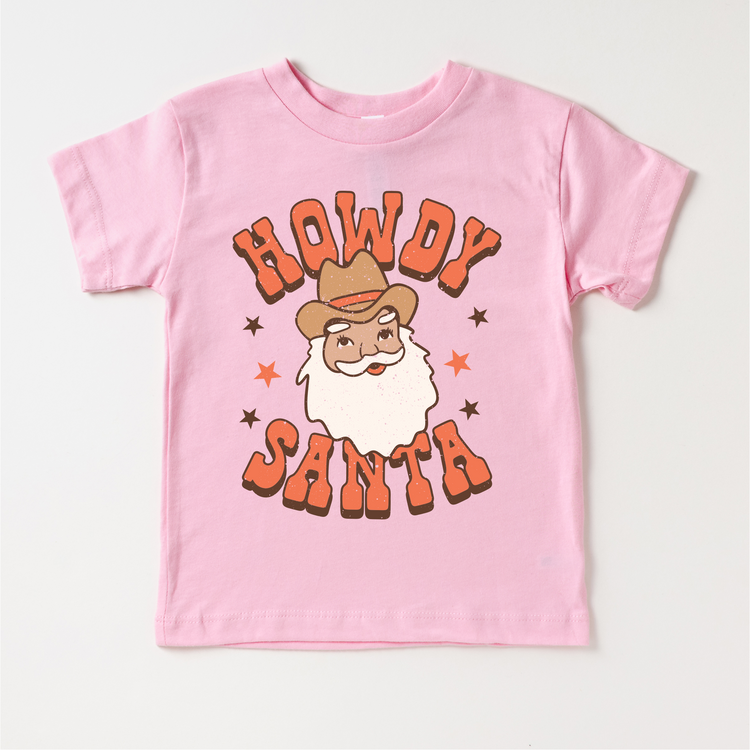 Howdy Santa Christmas T-Shirt- Kids Christmas Tee