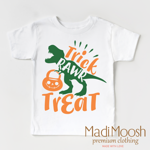 Trick Rawr Treat Shirt - Dinosaur Halloween Shirt