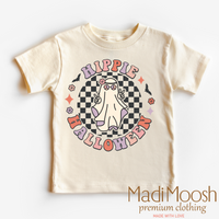 Hippie Halloween Ghost graphic T-shirt by Madi Moosh