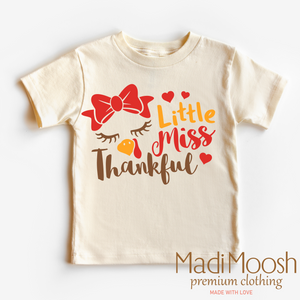 Little Miss Thankful Shirt - Thanksgiving Shirt