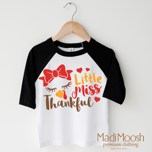 Little Miss Thankful Shirt - Thanksgiving Shirt