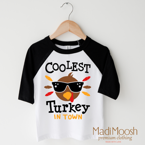 Coolest Turkey In Town Shirt - Thanksgiving Shirt