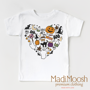 I Love Halloween Heart Shirt - Halloween Shirt