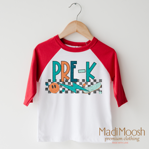 Pre-K Skateboard Back To School Shirt - School Shirt