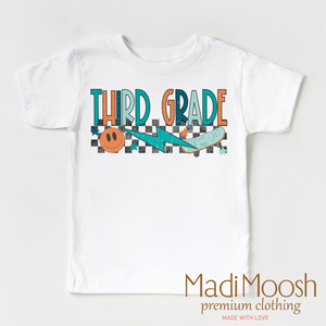 Third Grade Skateboard Back To School Shirt - School Shirt