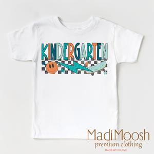 Kindergarten Skateboard Back To School Shirt - School Shirt