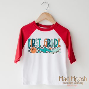 First Grade Skateboard Back To School Shirt - School Shirt