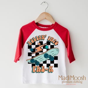 Rollin' Into Pre-K Back To School Shirt - School Shirt