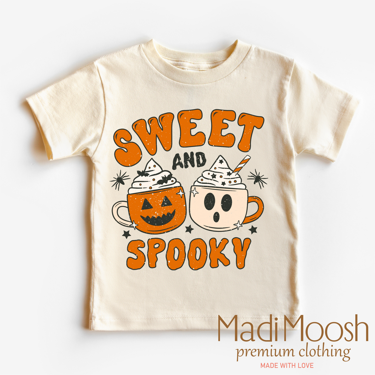 Sweet And Spooky, Halloween graphic T-shirt by Madi Moosh