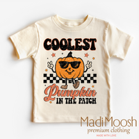 Coolest Pumpkin In The Patch, Fall Halloween graphic T-shirt by Madi Moosh