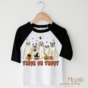 Trick Or Treat Dog Ghost Shirt - Halloween Shirt