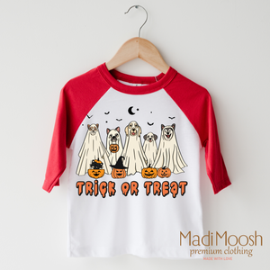 Trick Or Treat Dog Ghost Shirt - Halloween Shirt