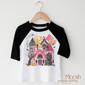 Pink Haunted House Boo Shirt - Halloween Shirt