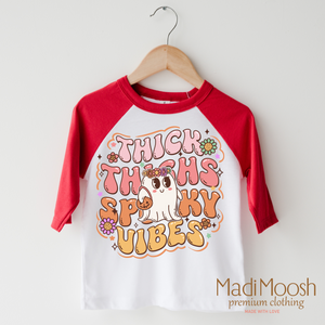 Think Thighs And Spooky Vibes Shirt - Halloween Shirt