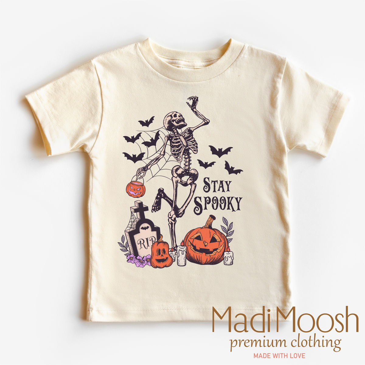 Stay Spooky, Halloween graphic T-shirt by Madi Moosh