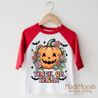 Trick Or Treat Pumpkin Shirt - Halloween Shirt - Madi Moosh Boutique