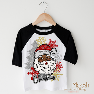 Black Santa Merry Christmas Shirt - Christmas Tee