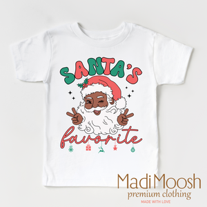 Black Santa Shirt - Santa's Favorite Tee