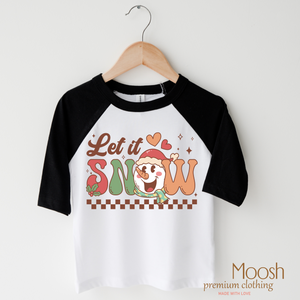 Let It Snow Christmas Shirt - Snowman Tee