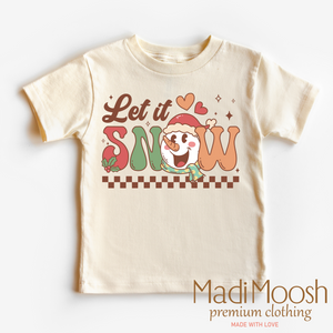 Let It Snow Christmas Shirt - Snowman Tee