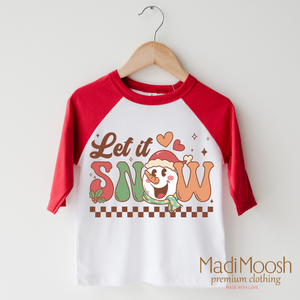 Let It Snow Christmas Shirt - Snowman Tee