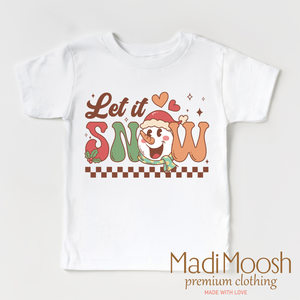 Let It Snow Christmas Shirt - Snowman Tee