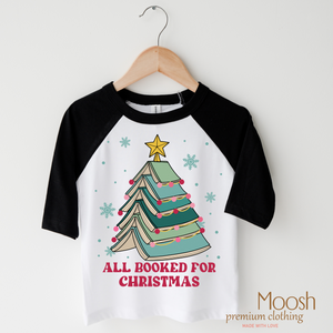 All Booked For Christmas Shirt - Christmas Book Tee