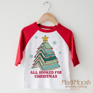 All Booked For Christmas Shirt - Christmas Book Tee