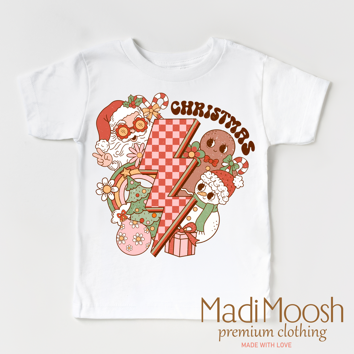 Christmas Characters graphic T-shirt by Madi Moosh