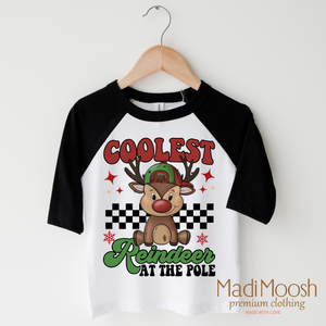 Coolest Reindeer At The Pole Shirt - Christmas Tee