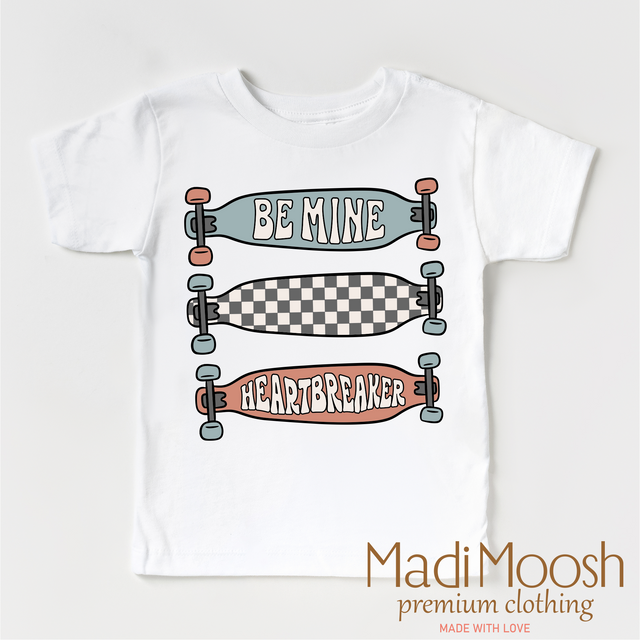 Be Mine Skater Valentine's Day Shirt - Valentine Tee