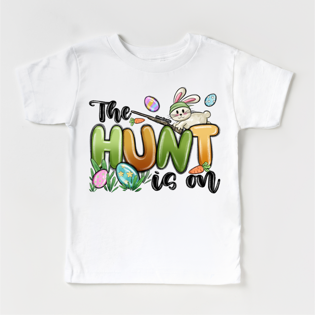 On The Hunt Easter Bunny Shirt - Kids Easter Egg Hunt Tee