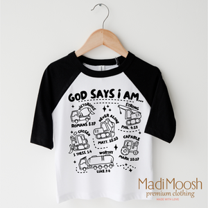 God Says I Am Construction Shirt - Christian Shirt