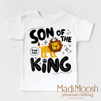 Son Of The King design on a white garment.