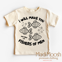 I Will Make You Fishers Of Men, Christian graphic T-shirt by Madi Moosh