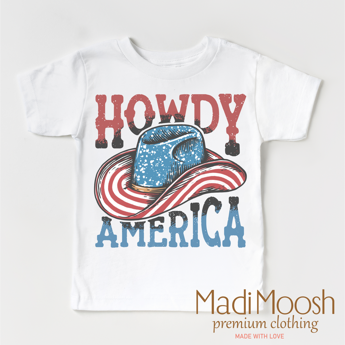 Howdy America Shirt - July 4th - Madi Moosh Boutique