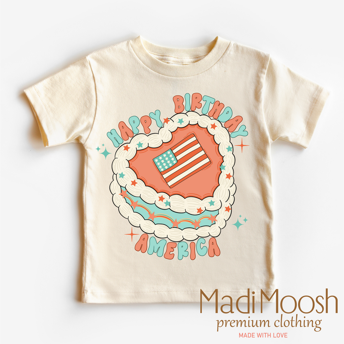 Happy Birthday America Shirt - July 4th - Madi Moosh Boutique