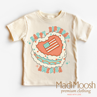 Happy Birthday America Shirt - July 4th - Madi Moosh Boutique