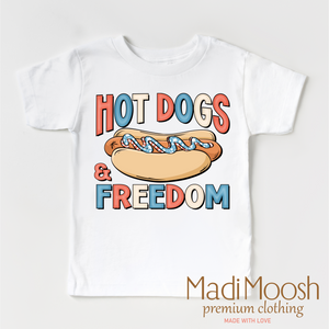 Hot Dogs And Freedom Shirt - July 4th