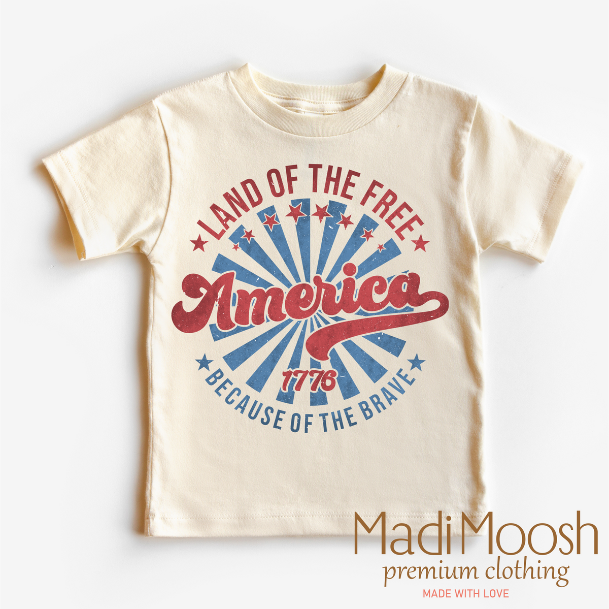 Land Of The Free Because Of The Brave Shirt - Madi Moosh Boutique