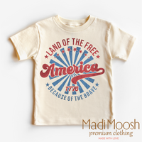 Land Of The Free Because Of The Brave Shirt - Madi Moosh Boutique