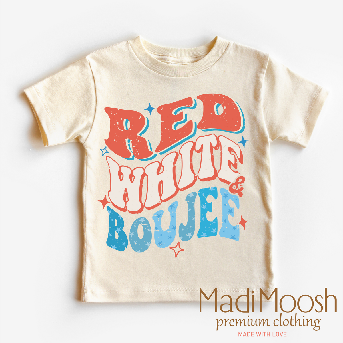 Red White & Boujee Shirt - July 4th - Madi Moosh Boutique