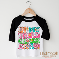 In My 3rd Grade Era Back To School design on a black-accented shirt.